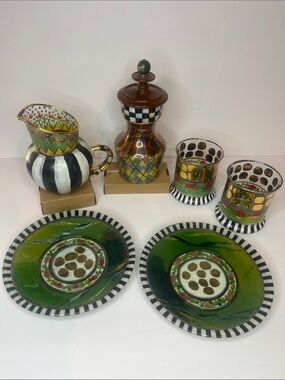 VTG McKenzie Childs Hand-Painted Set Bundle!!